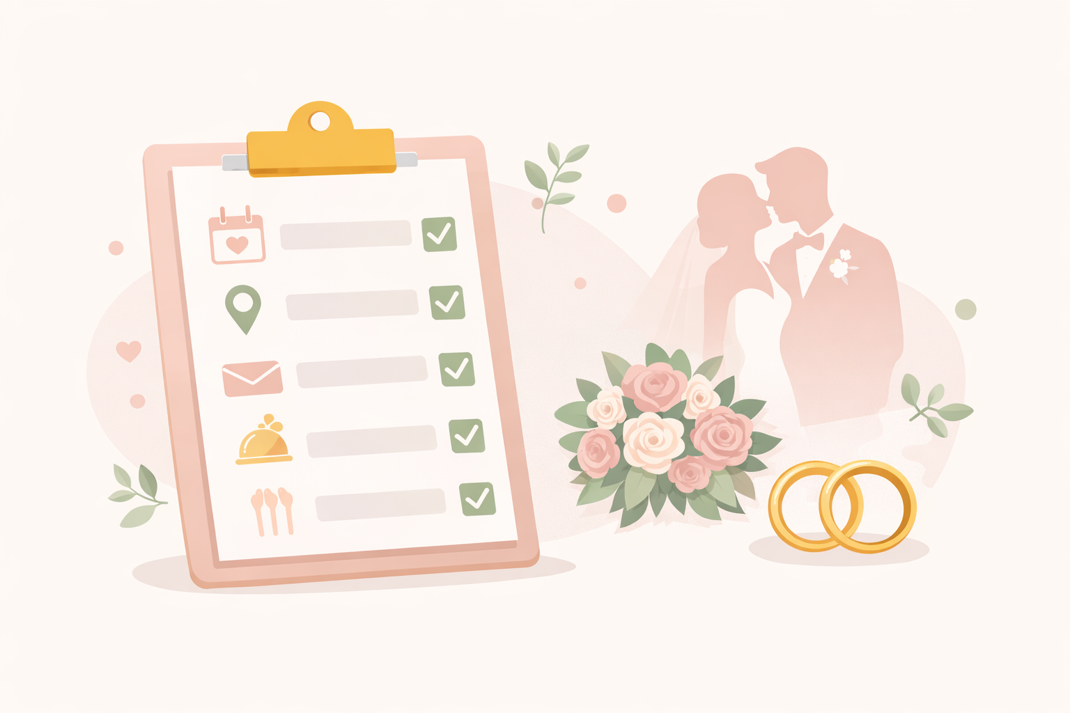 Checklist completo para organizar um casamento