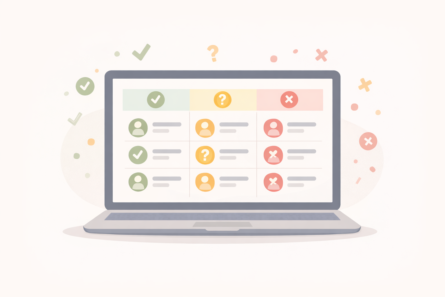 Controle de convidados e lista de presença do evento